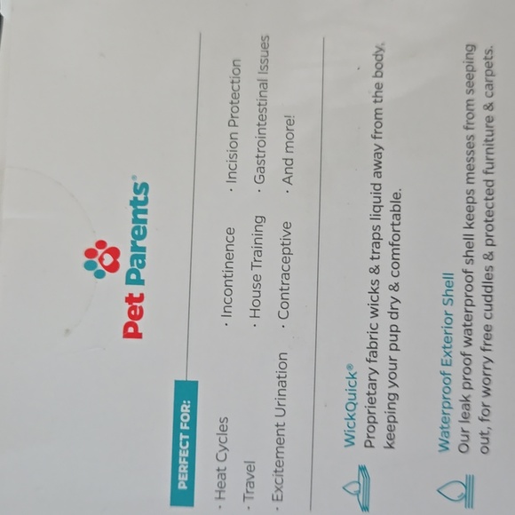 Pet Parents Premium Washable Dog Diapers Extendrs, (3pack) of Dog Diapers Female - Picture 4 of 5